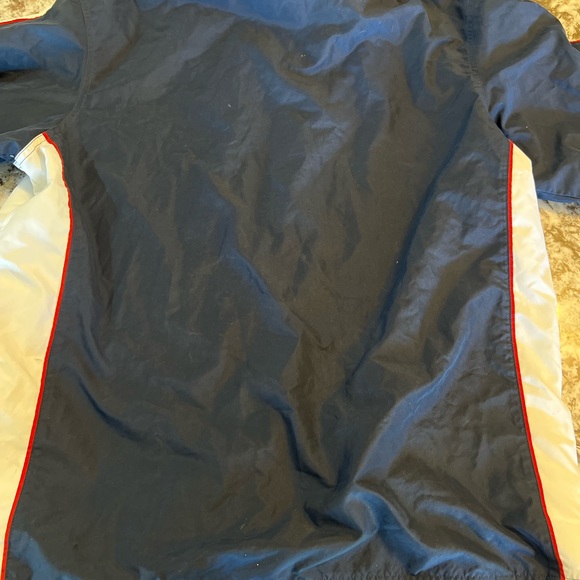 M Nike Vintage Blue White Windbreaker Jacket Mens Medium 90’s Retro Winter Fall - Picture 7 of 12